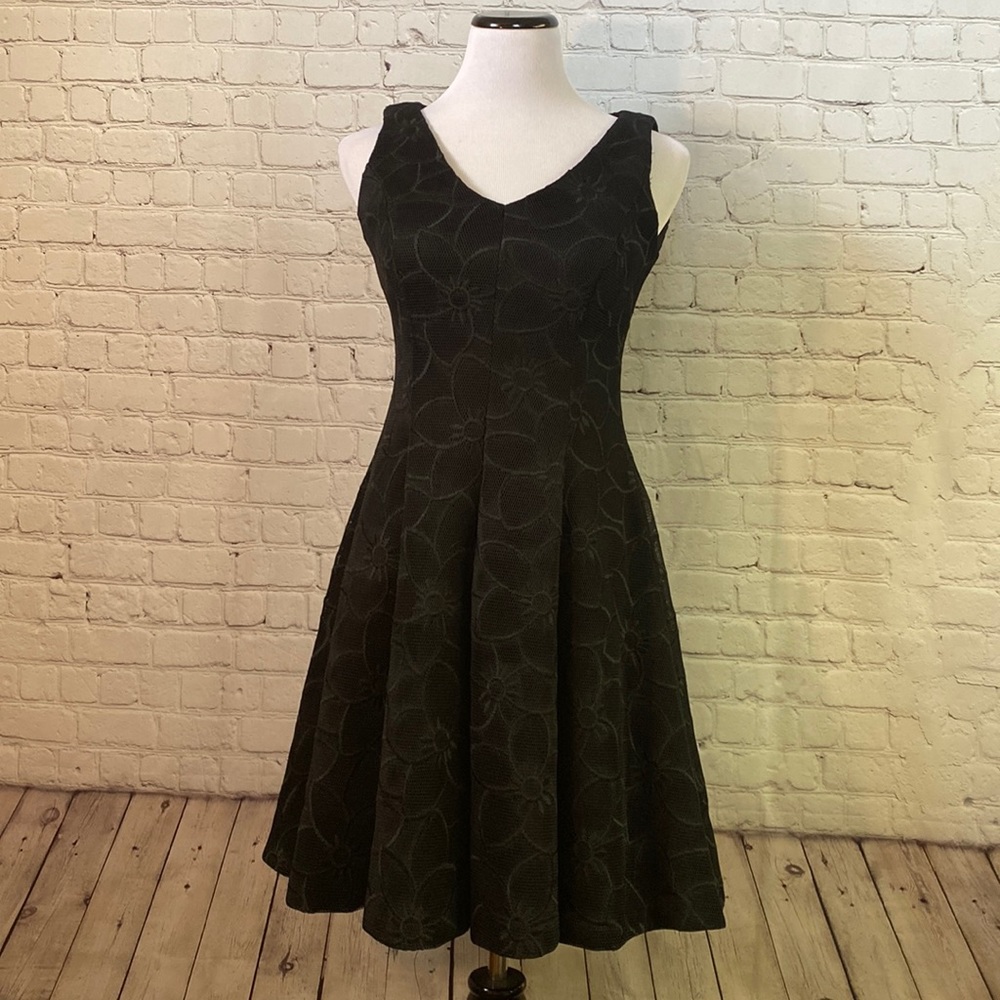 Chetta B - Black Lace Dress - Size 2
